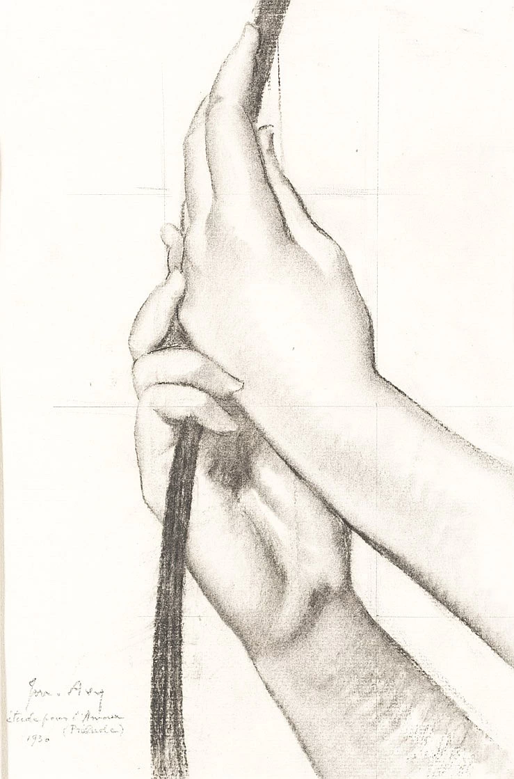 Studio della mano per amore